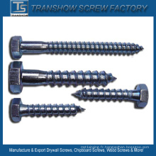 Vis à bois à tête hexagonale M6-M16